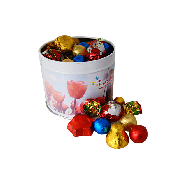 Rond snoepblikje medium