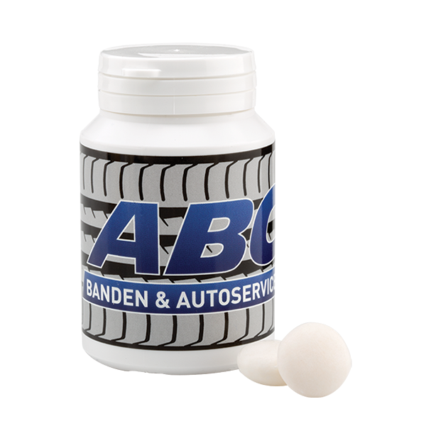 Snoeppotje met Mentos