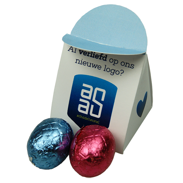 Bonbon Ballotin met 2 Paaseitjes
