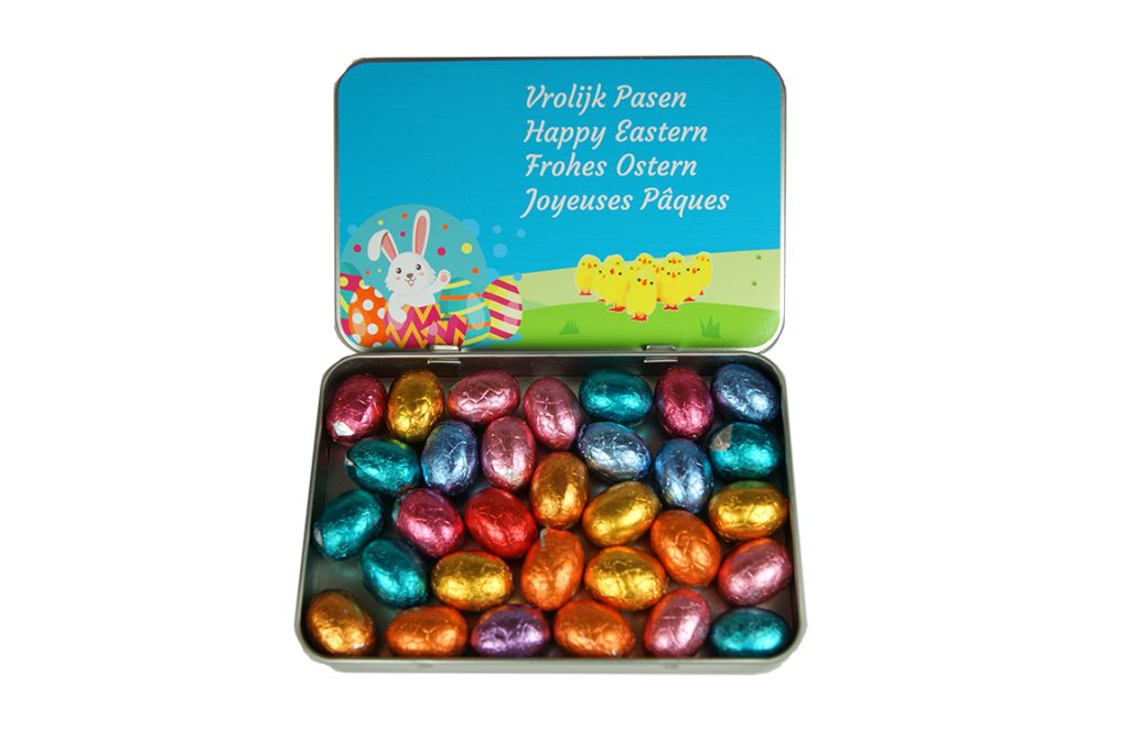 A6 blik met Paaseitjes