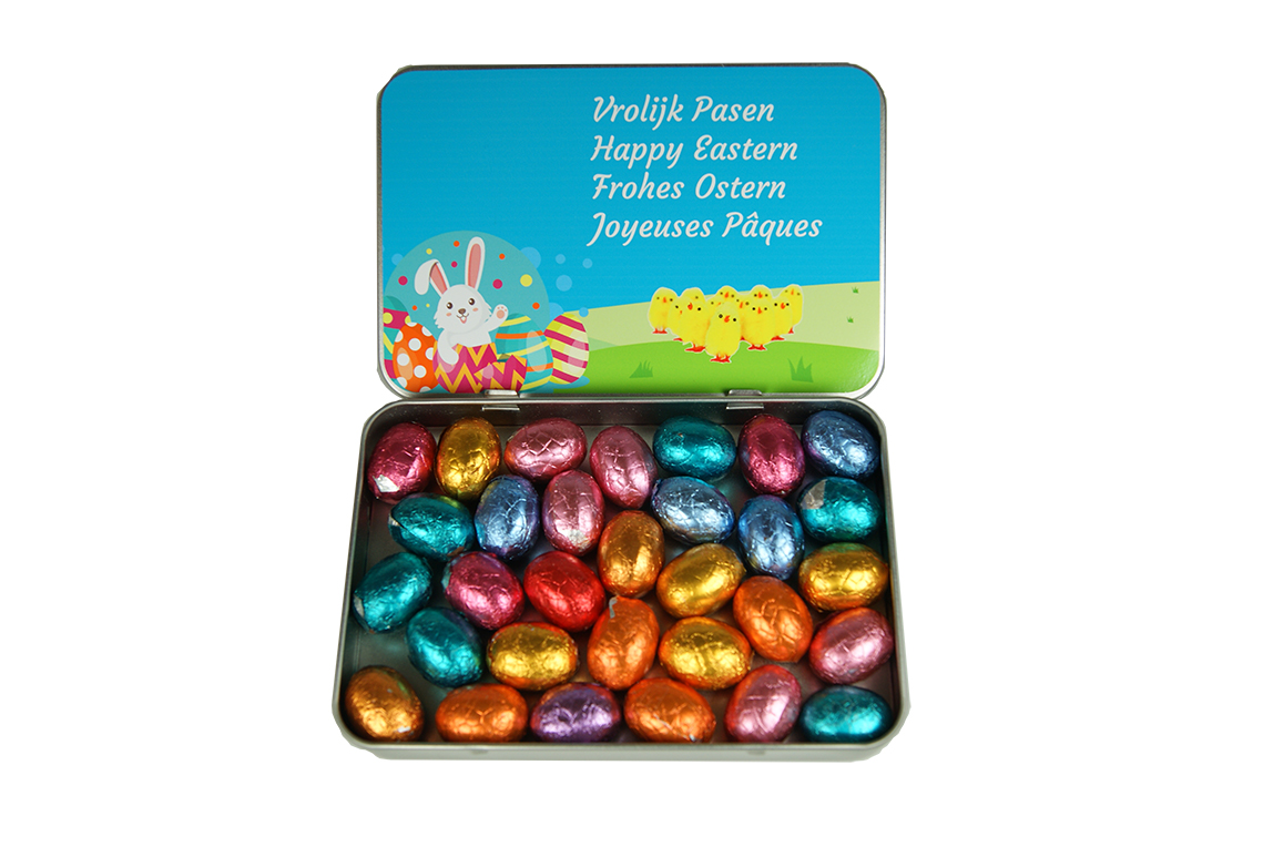 A6 blik met Paaseitjes