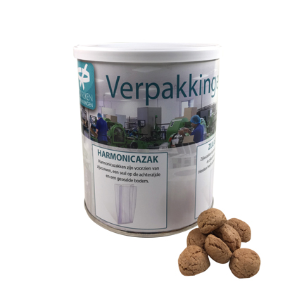 Conservenblik met kruidnootjes of strooigoed
