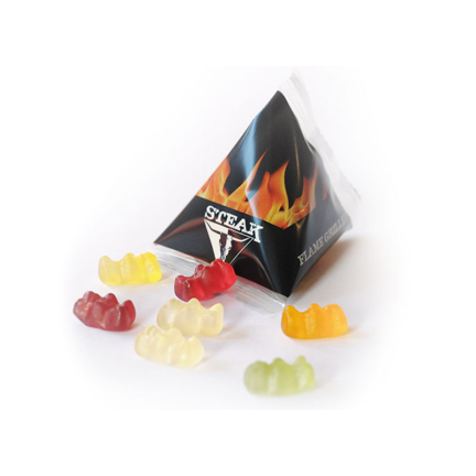 Driehoek zakje fruitgummetjes