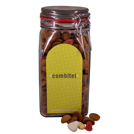 Grote weckpot met kruidnoten of strooigoed