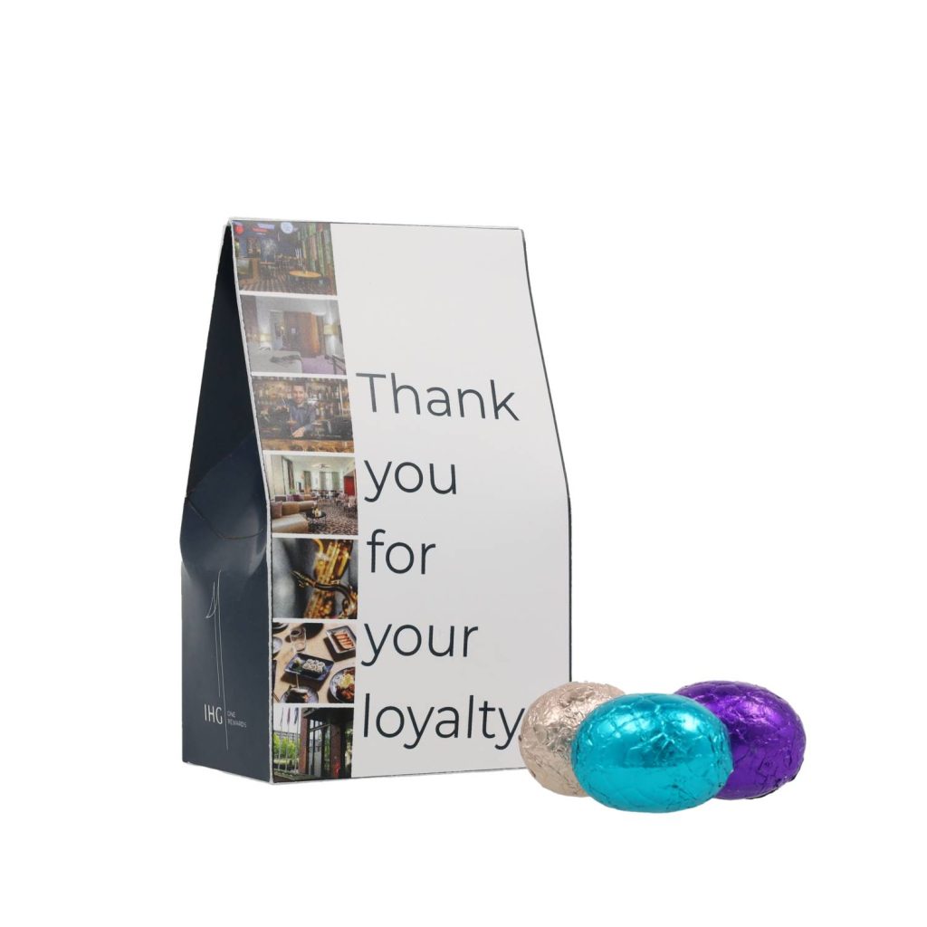 Blokbodem doosje met Paaseitjes