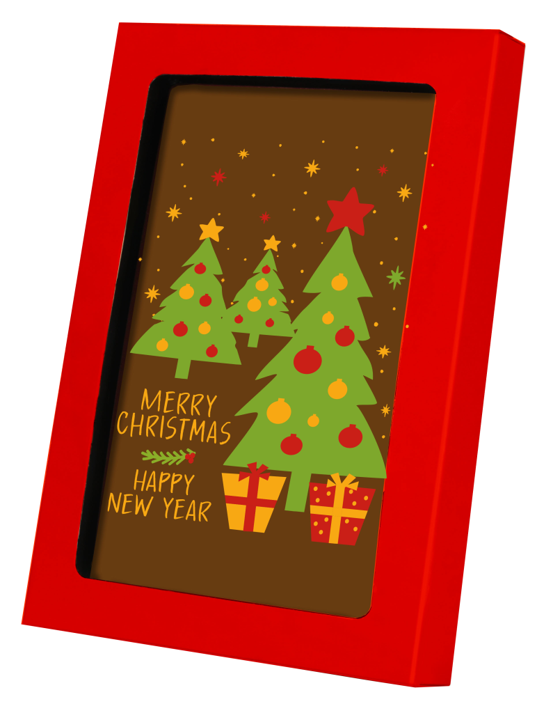 Chocoladekaart Kerst