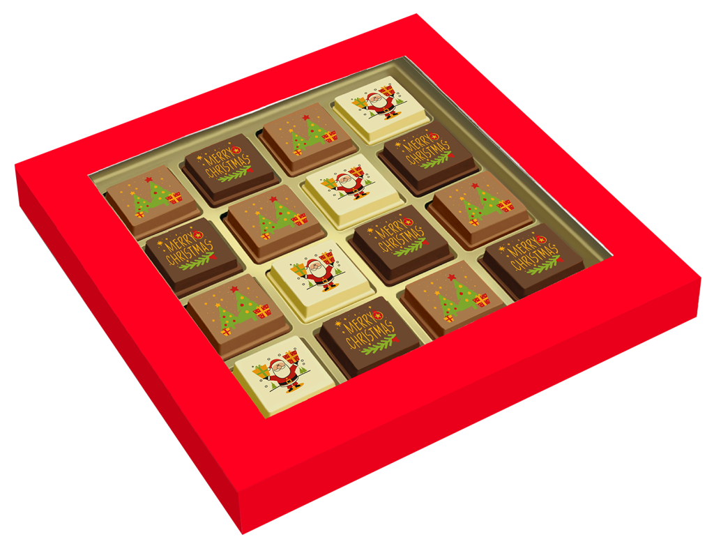 Doosje met 16 Kerstpralines