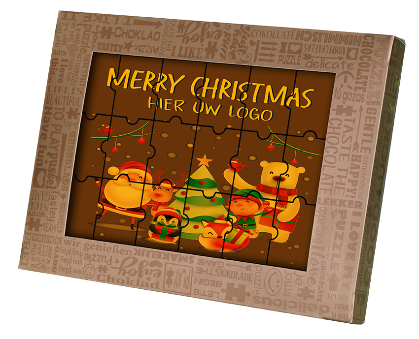 Chocolade puzzel Kerst