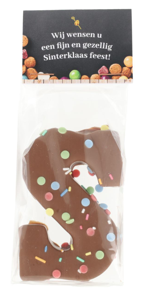 Kopkaartzakje met letter “S”