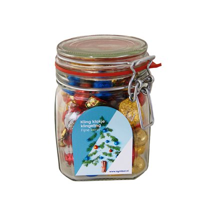 Medium weckpot met Kerstvulling