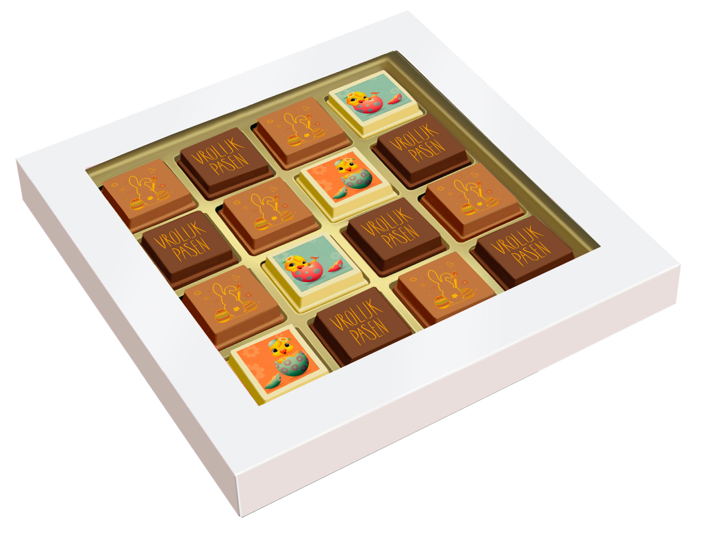 Doosje met 16 Paaspralines