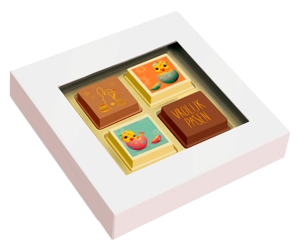 Doosje met 4 Paaspralines