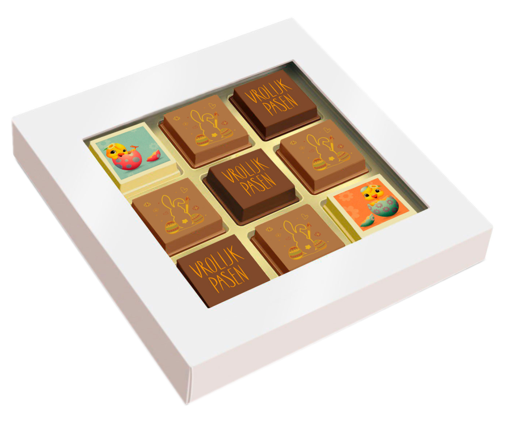 Doosje met 9 Paaspralines
