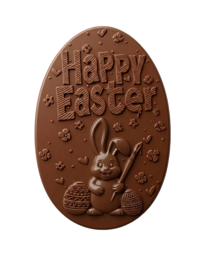 Chocoladekaart Pasen