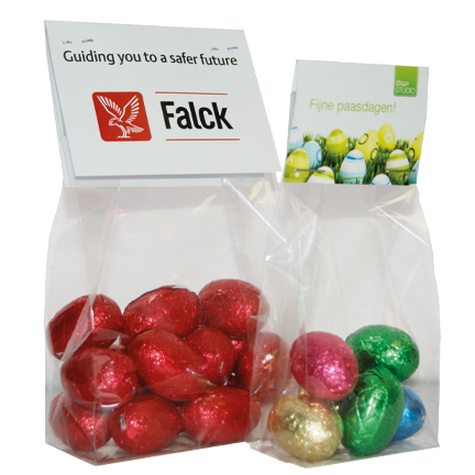 Zakje kopkaartje met paaseitjes