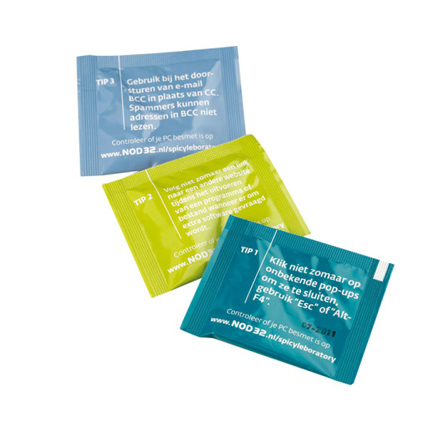 Sachet met 2 (suikervrije) pepermunt