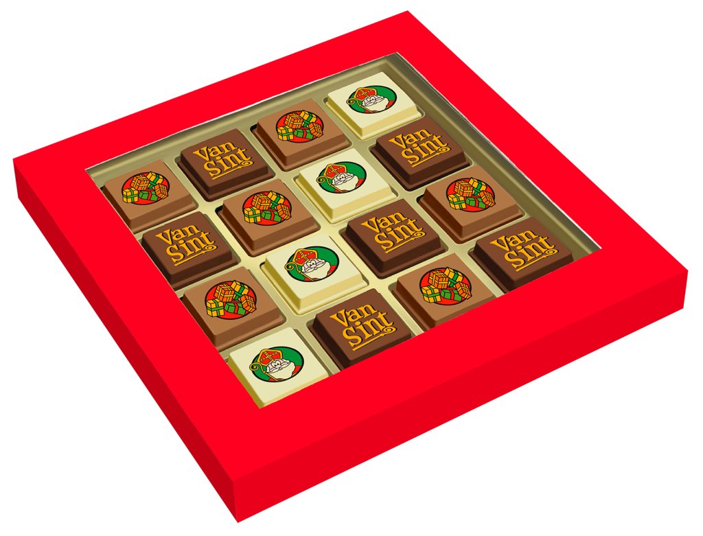 Doosje met 16 Sintpralines