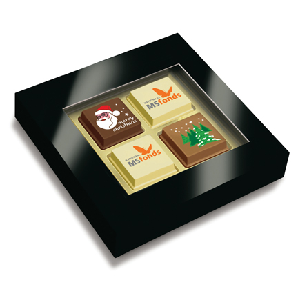 Doosje met 4 logopralines