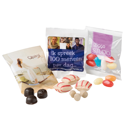 Snoepzakje met vulling naar keuze